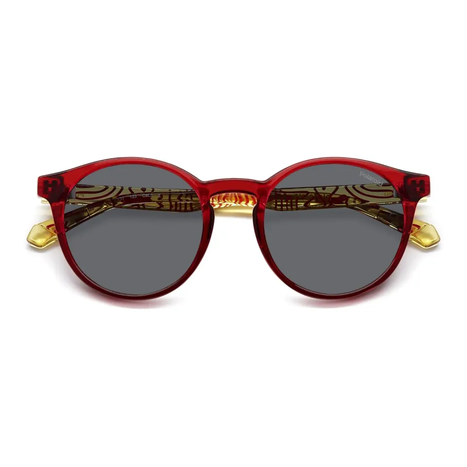 Polaroid 8061/S Kinder Sonnenbrille Rot-Gelb polarisiert