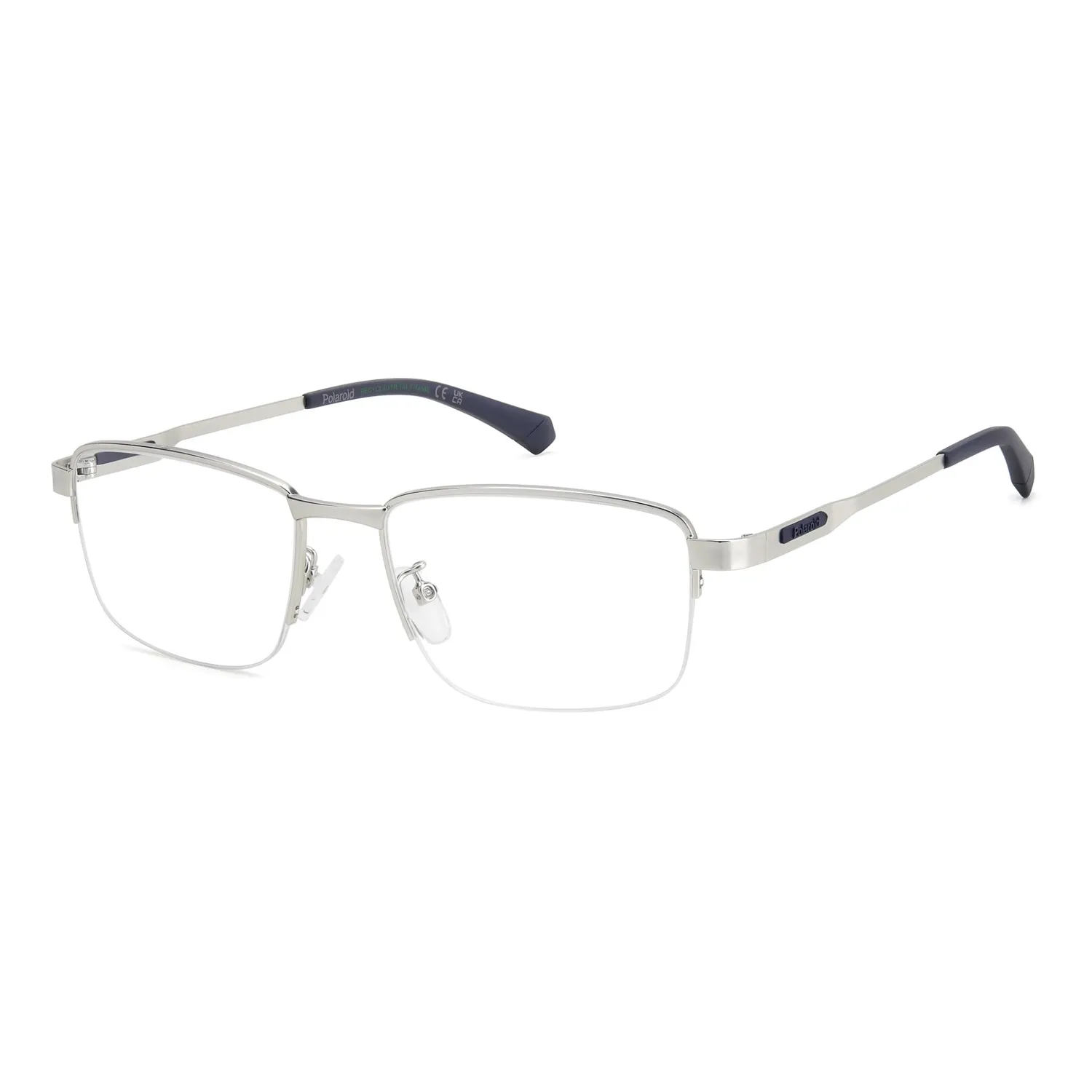 Polaroid PLD D571/G Herrenbrille Schwarz Halbrand Metall