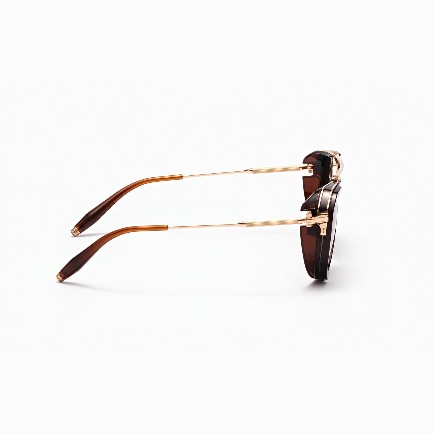 Akoni Delta Echo Sonnenbrille Crystal Brown Aviator