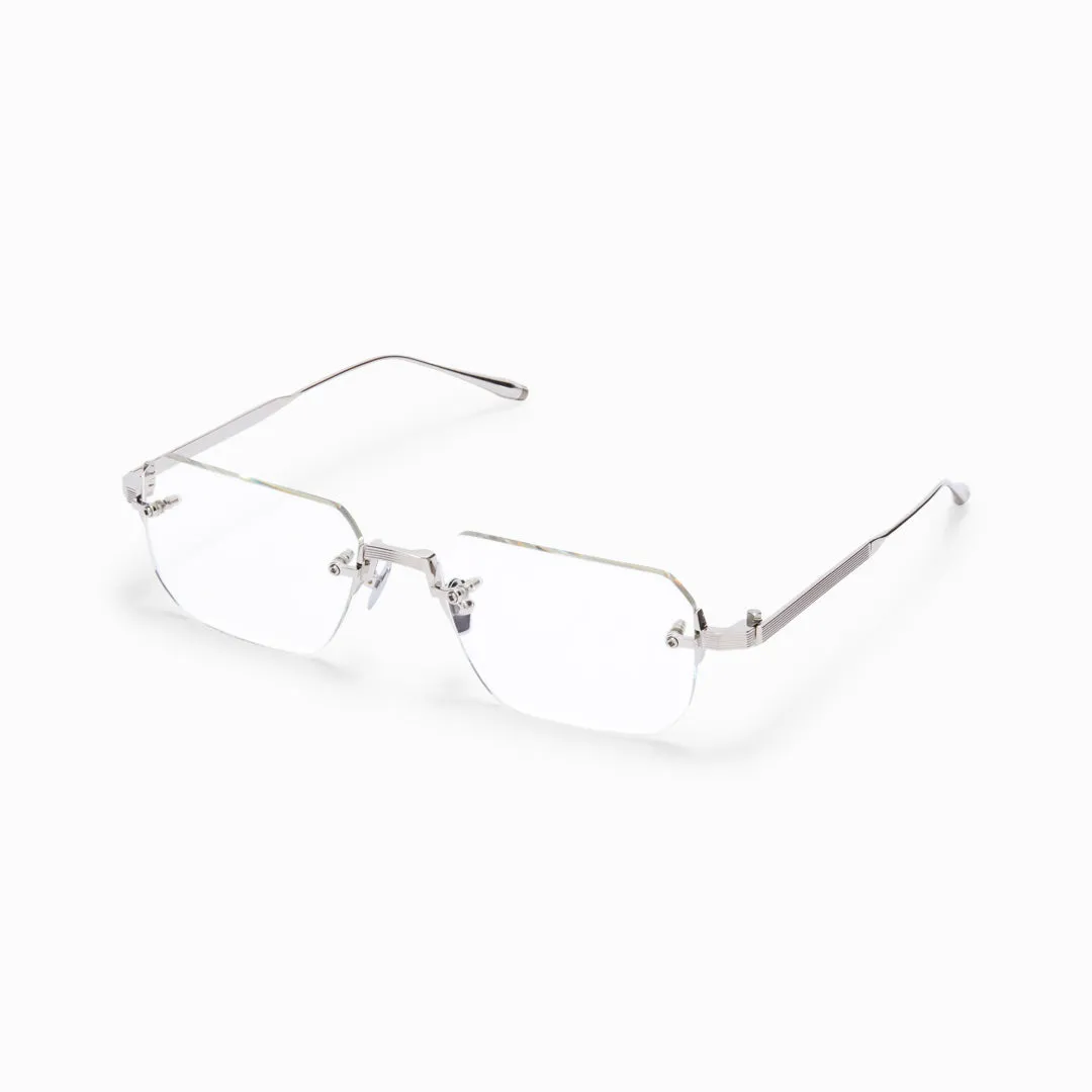 Akoni Delta Juno Four Brille Brushed 12k Gold randlos