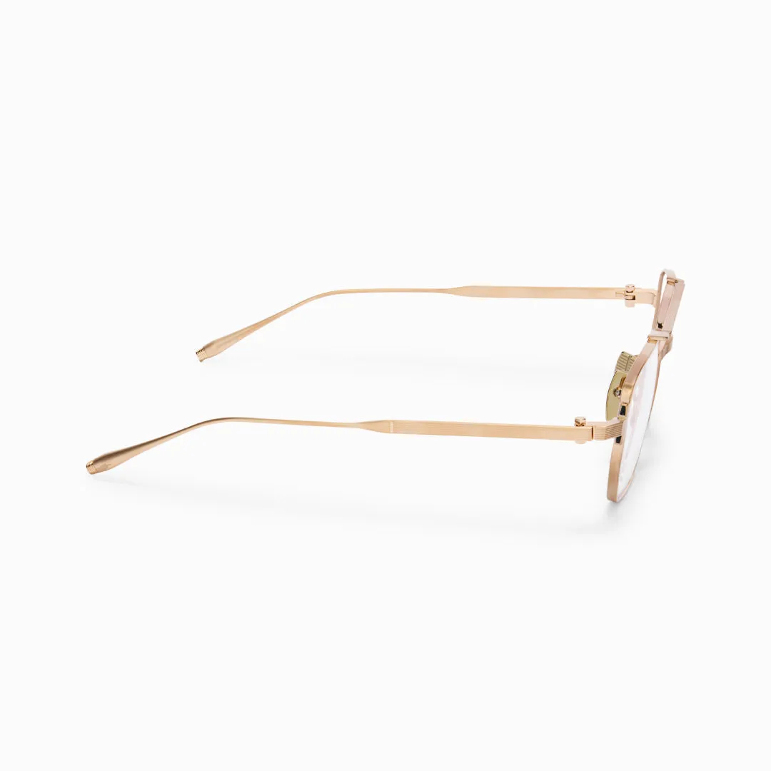 Akoni Proteus Rx Delta Brille Brushed 12k Gold Titan Leicht