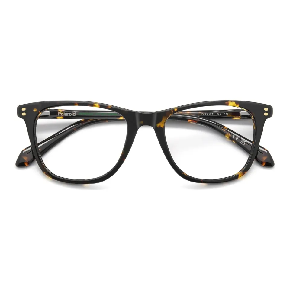 Polaroid PLD D634 Brille Havanna eckig Eco-Acetat