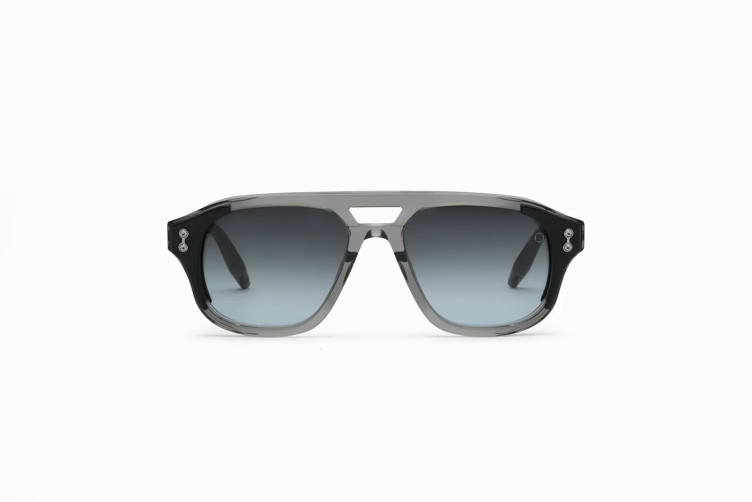 Akoni Etere Phoenix Sonnenbrille Crystal Grey Aviator