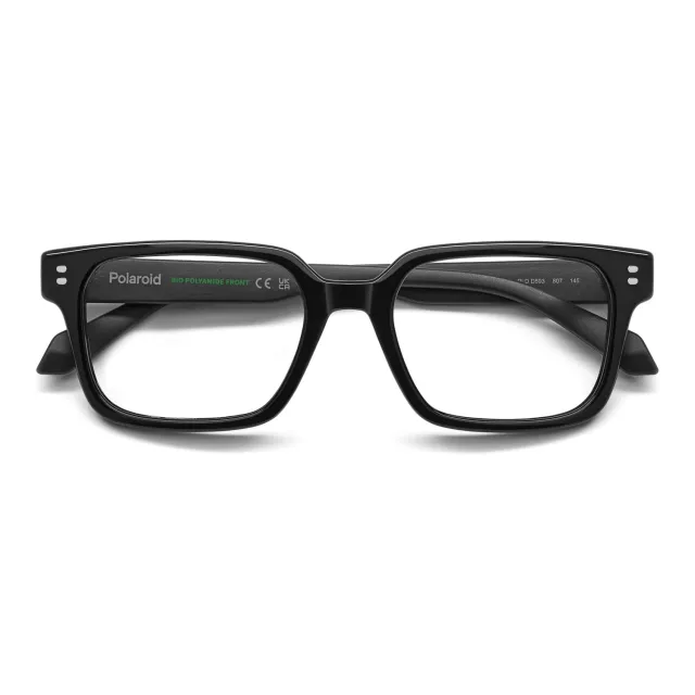 Polaroid PLD D593 Brille Schwarz eckig 52-19-145