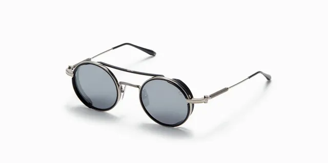 Akoni Optima Eris Sonnenbrille Black Palladium rund