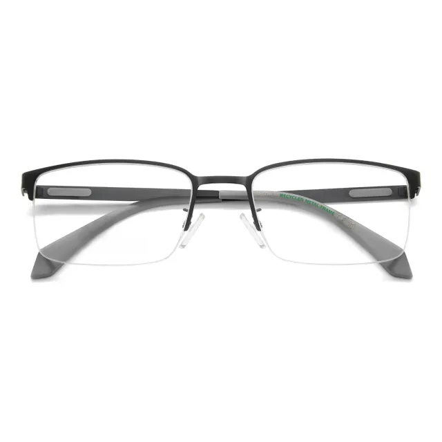 Polaroid PLD D619/G Herrenbrille Schwarz Halbrand Metall