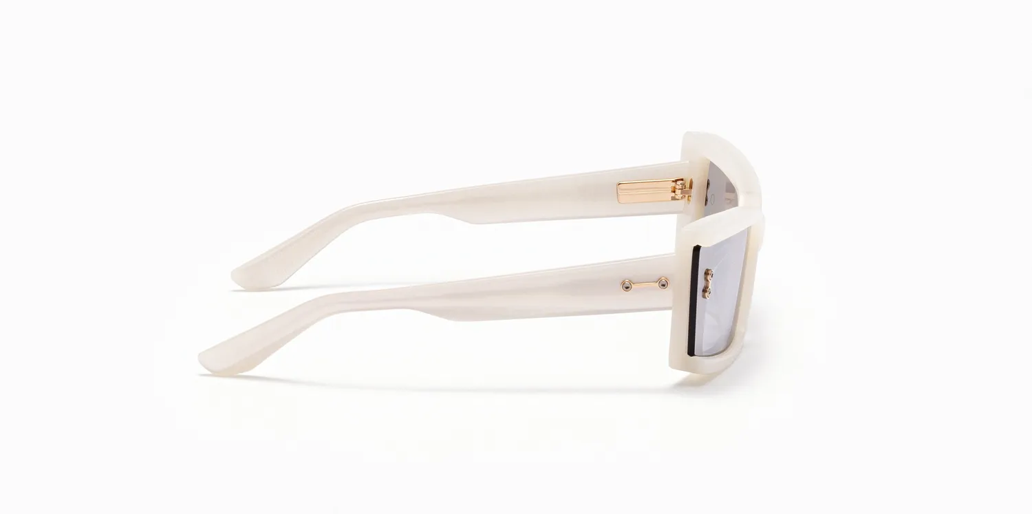 Akoni Etere Lynx Sonnenbrille Cloudy White Cat Eye