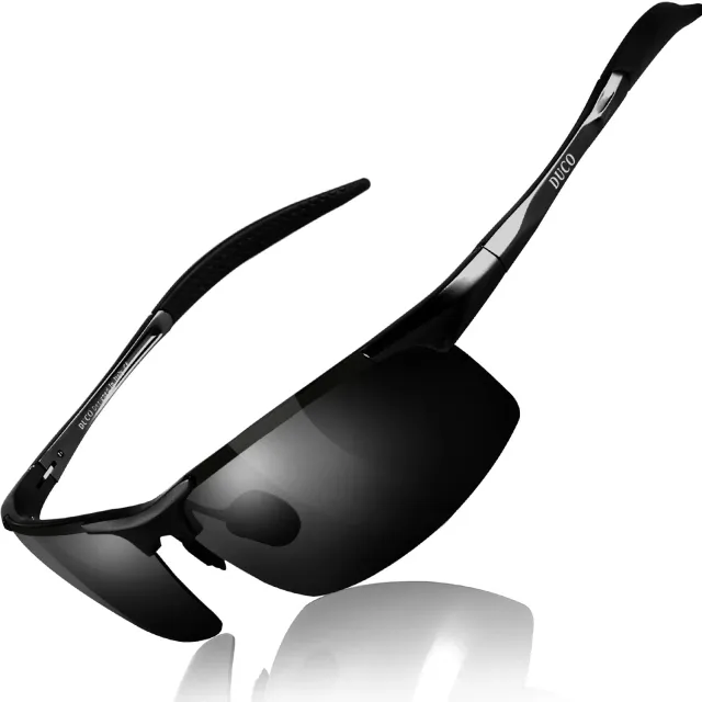 DUCO 8177S Herren Sportbrille polarisiert Grau