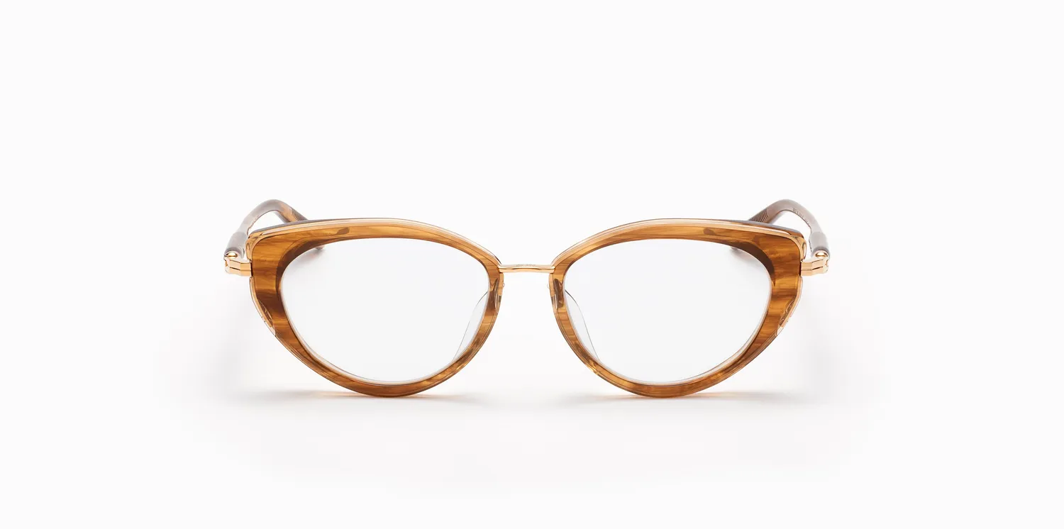 Akoni Etere Athena Rx Brille Sand Swirl Black Cateye
