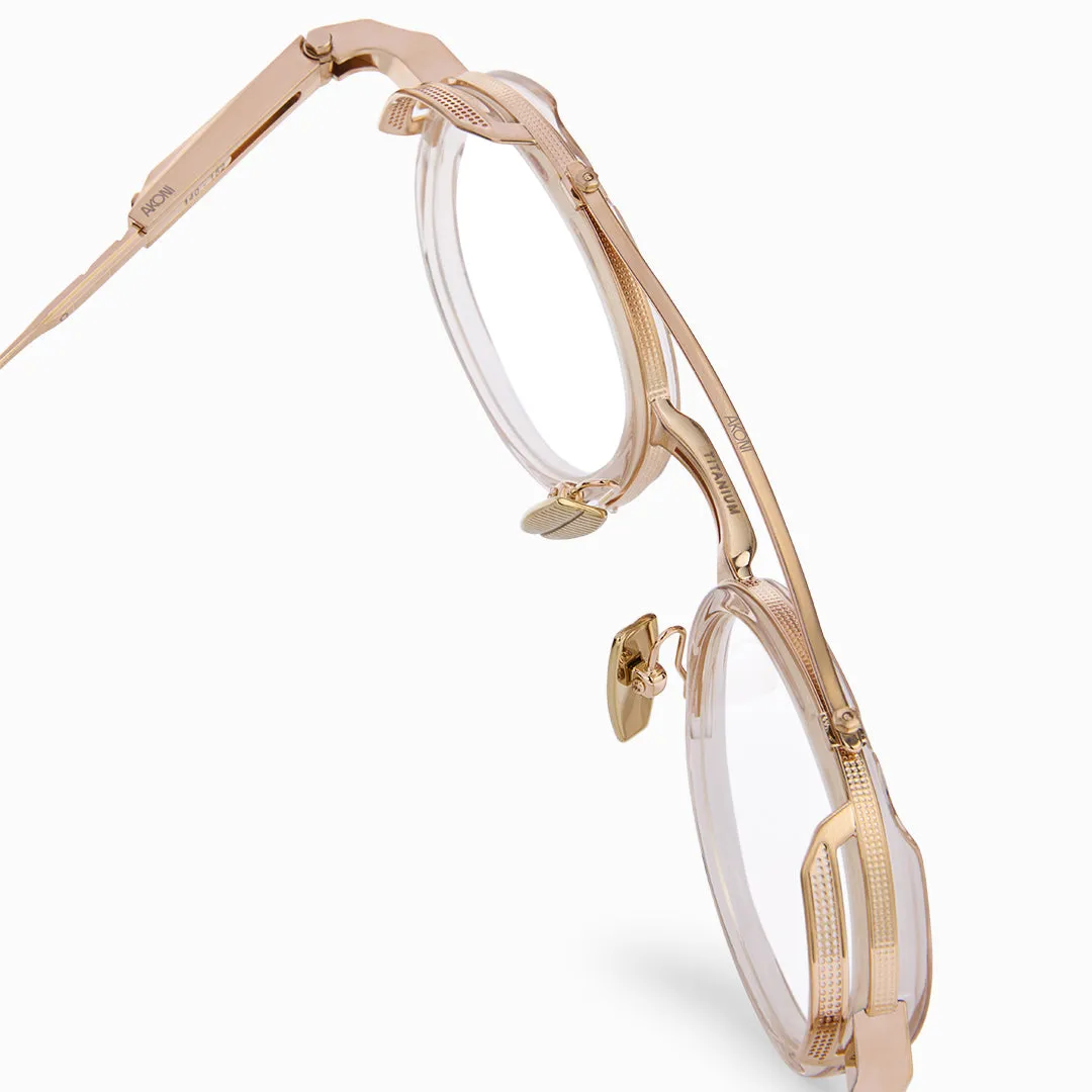 Akoni Optima Infinity Rx Brille Gold Titan