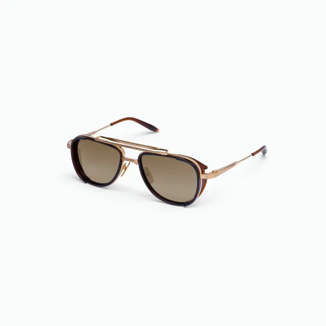 Akoni Horizon Spitzer Sonnenbrille Brushed Gold Dreifach