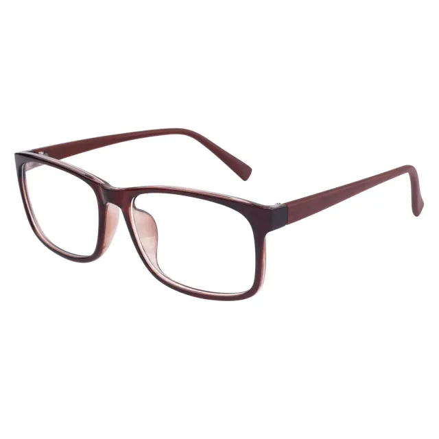 GQUEEN PO2 Brille ohne Stärke Braun UV400