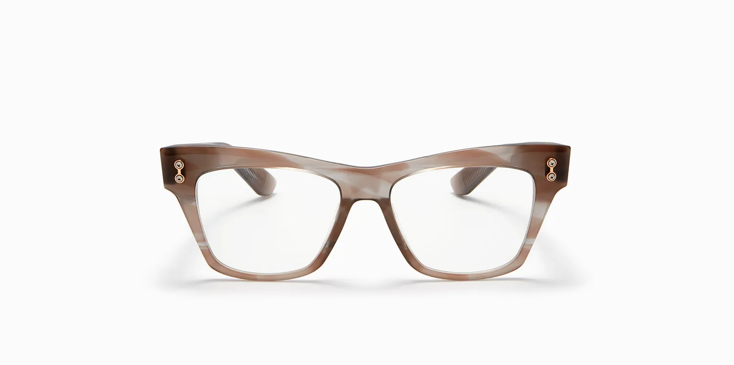 Akoni Etere Sagitta Brille Crystal Black Cat-Eye
