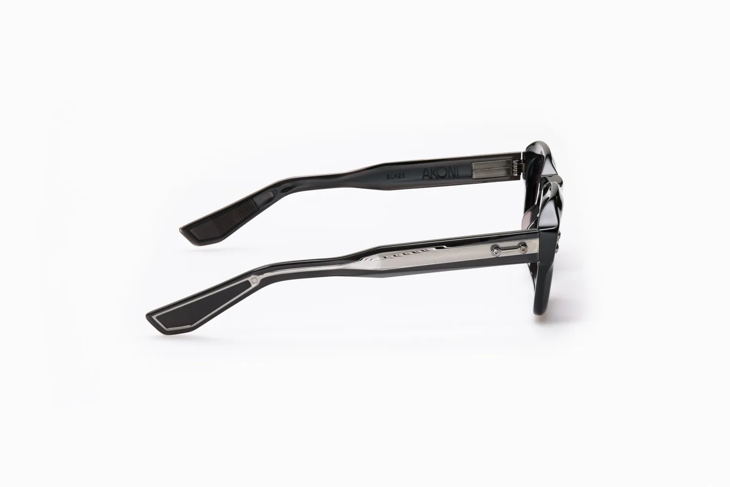 Akoni Optima Blaze Sonnenbrille Crystal Black 48