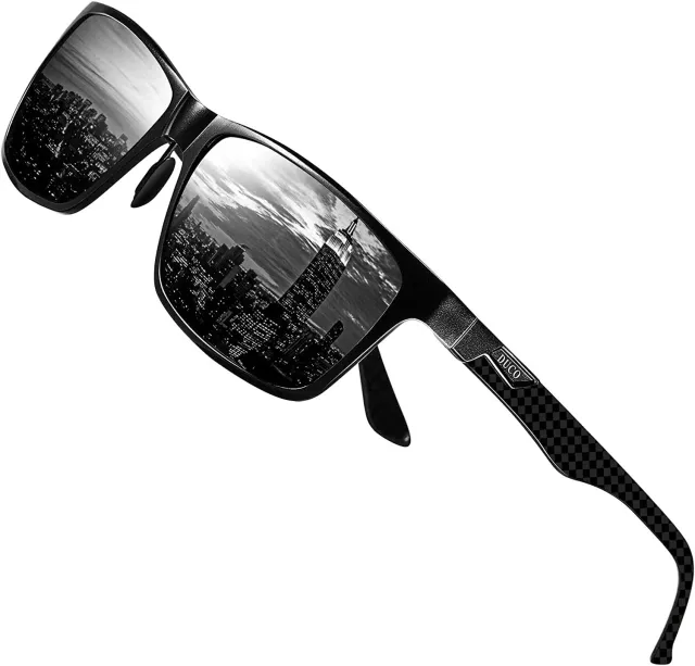 DUCO 8206 Sonnenbrille Metall schwarz grau polarisiert