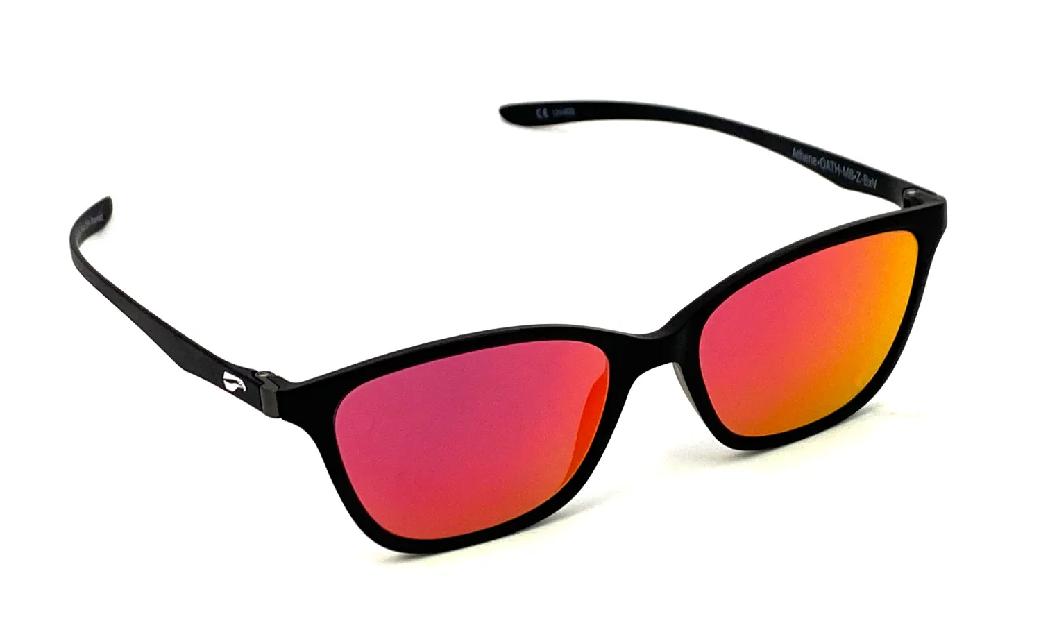 Flying Eyes Athene Sonnenbrille Matt Schwarz Grau eckig