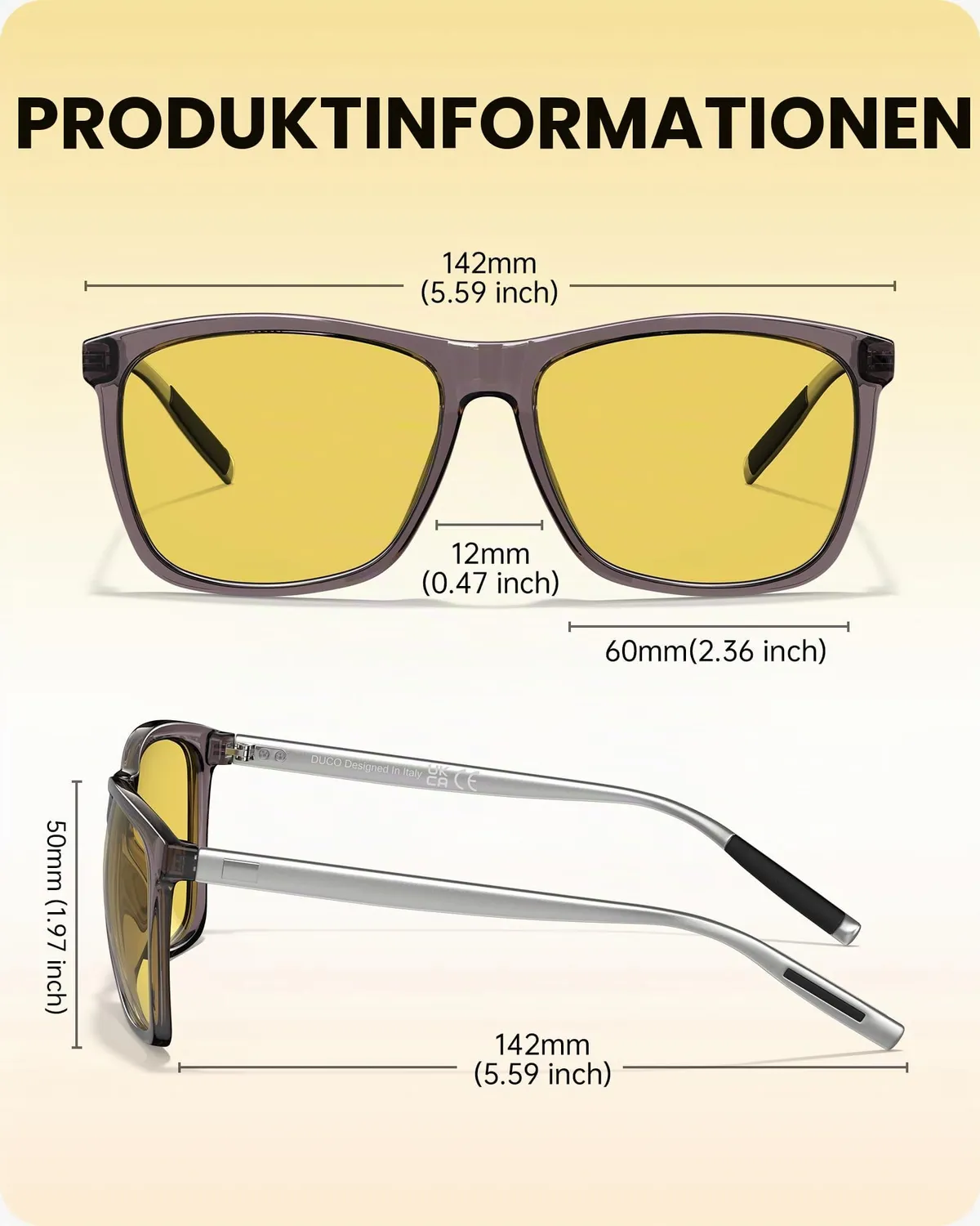 DUCO 3029 Nachtbrille grau polarisiert