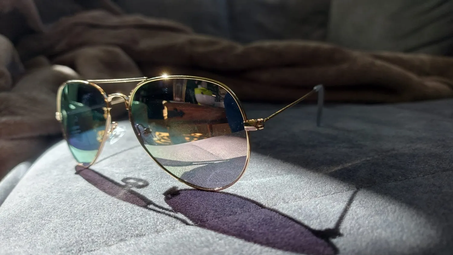 GQUEEN Pilotenbrille polarisiert Metall 58mm UV400