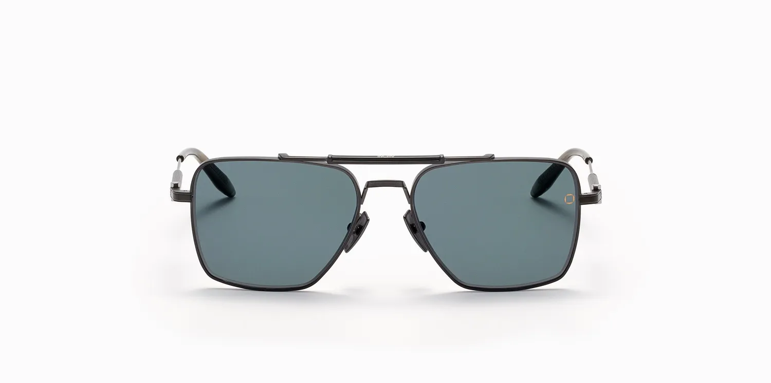 Akoni Etere Eos Sonnenbrille Brushed Black polarisiert Gr.57