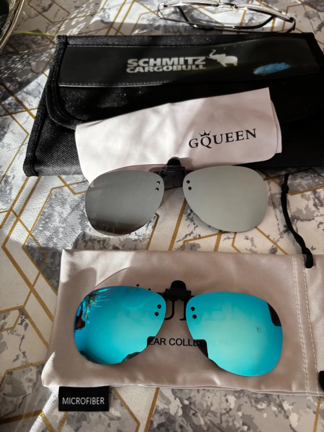 GQUEEN JP94 Sonnenclip polarisiert randlos