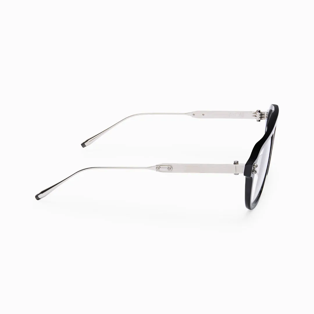 Akoni Etere Argo Brille Schwarz Korrektionsfassung