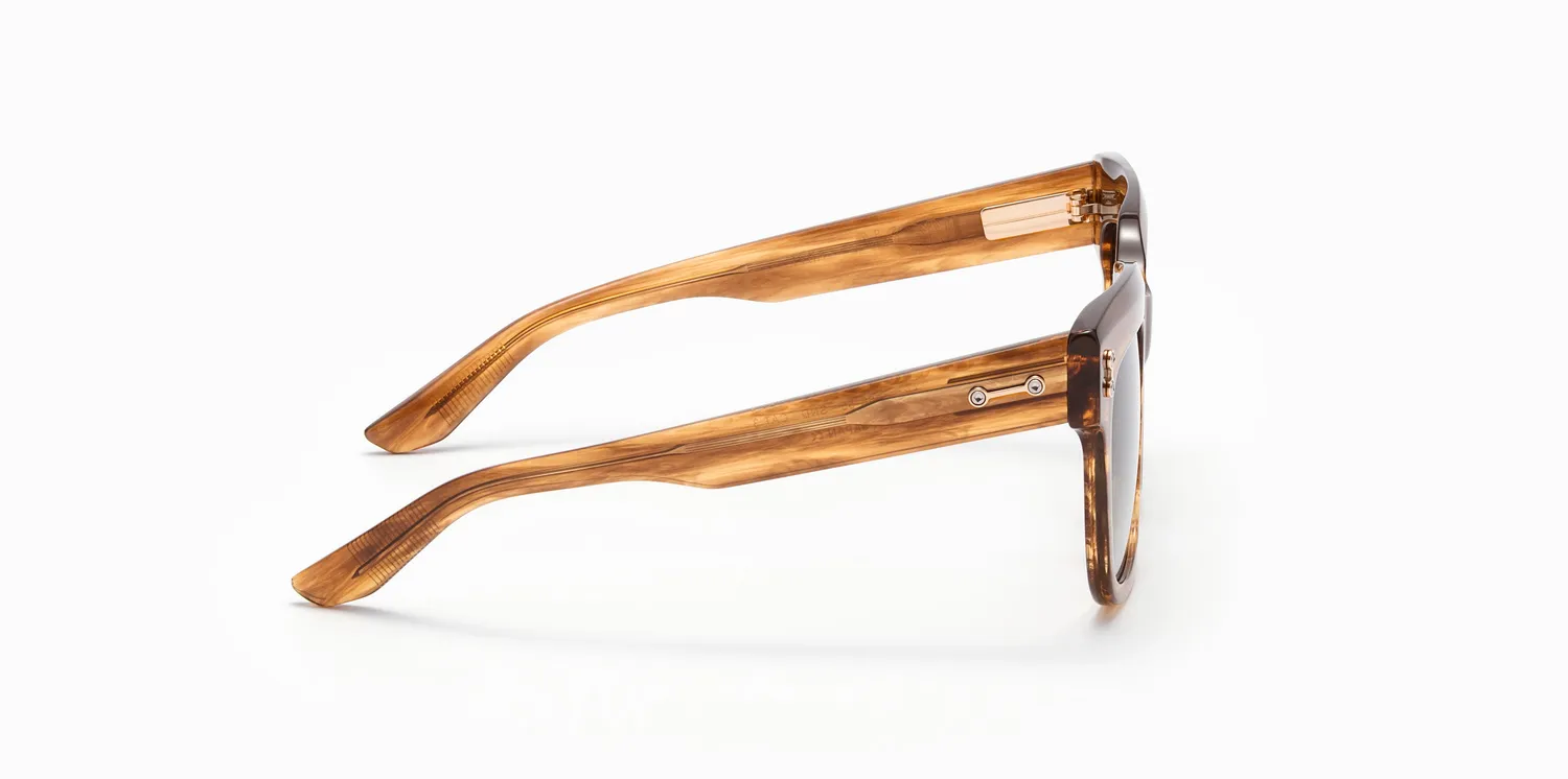 Akoni Etere Lyra Sonnenbrille Sand oversized