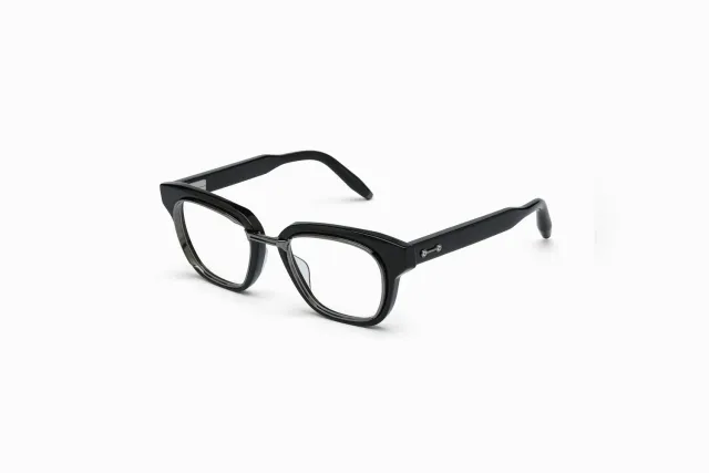 Akoni Delta Apollo Rx Brille Schwarz Titan Acetat
