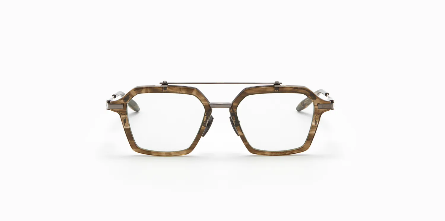 Akoni Optima Akari Brille Green Tortoise Swirl 51