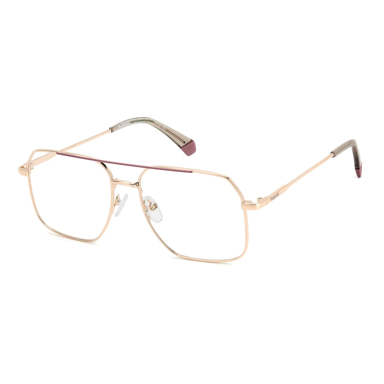 Polaroid PLD D554 Brille gold eckig 55-16-145