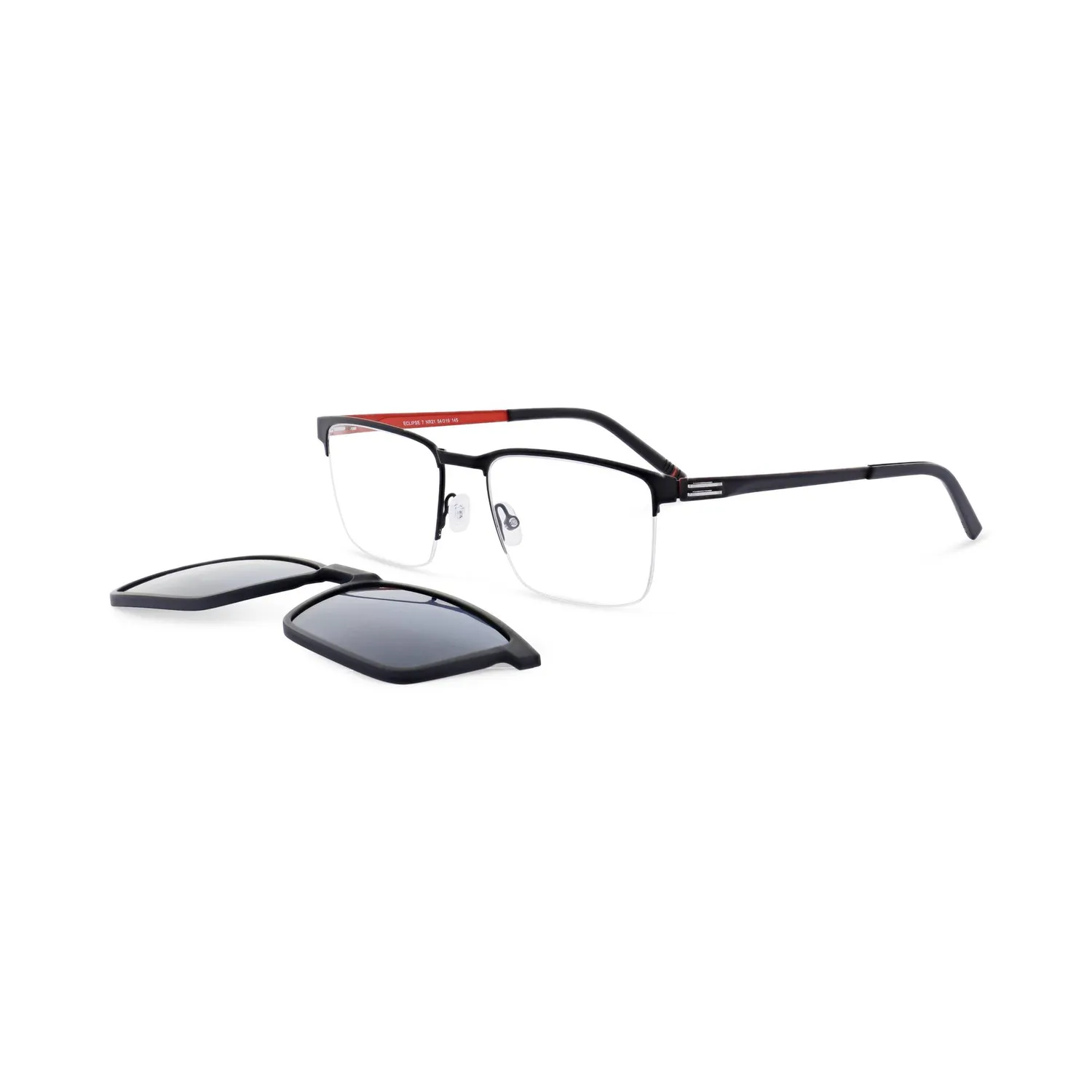 Morel Eclipse 7 Brille NR21 Edelstahl rechteckig 54