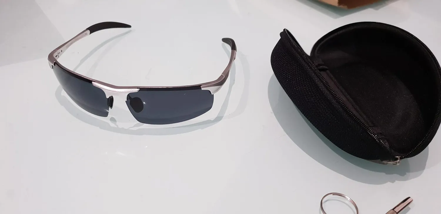 DUCO 8177S Herren Sportbrille polarisiert Grau