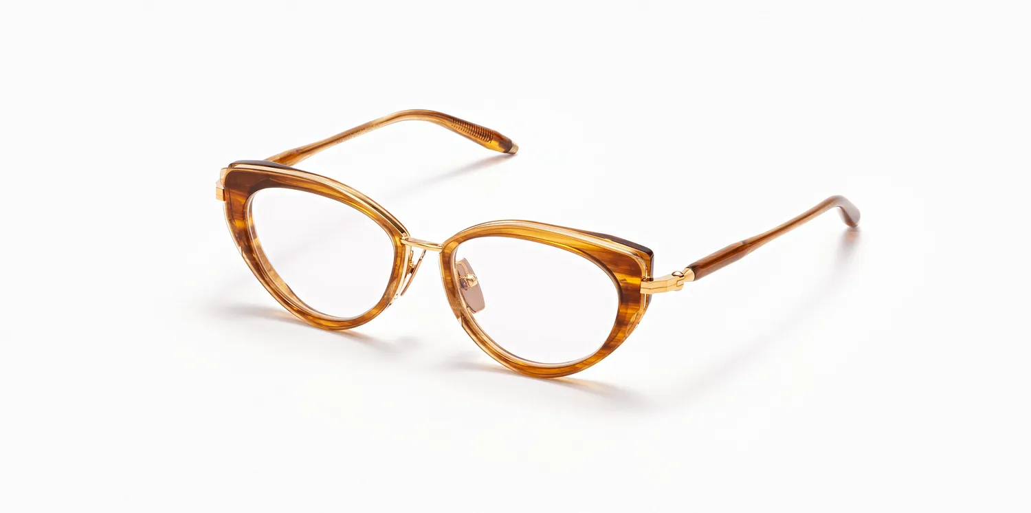 Akoni Etere Athena Rx Brille Sand Swirl Black Cateye