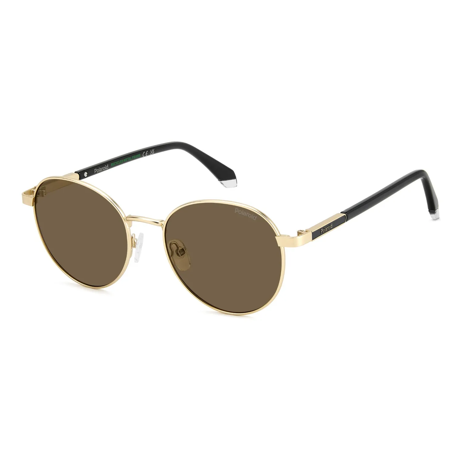 Polaroid PLD 4197/S/X Sonnenbrille Herren Gold Grey rund polarisiert