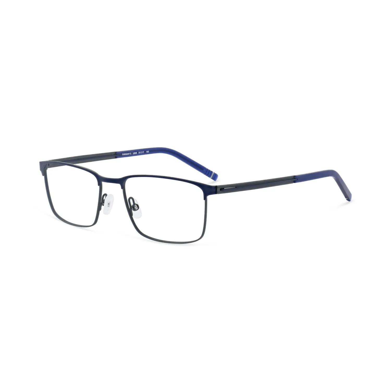 Morel Faraday 5 Brille Edelstahl rechteckig Herren