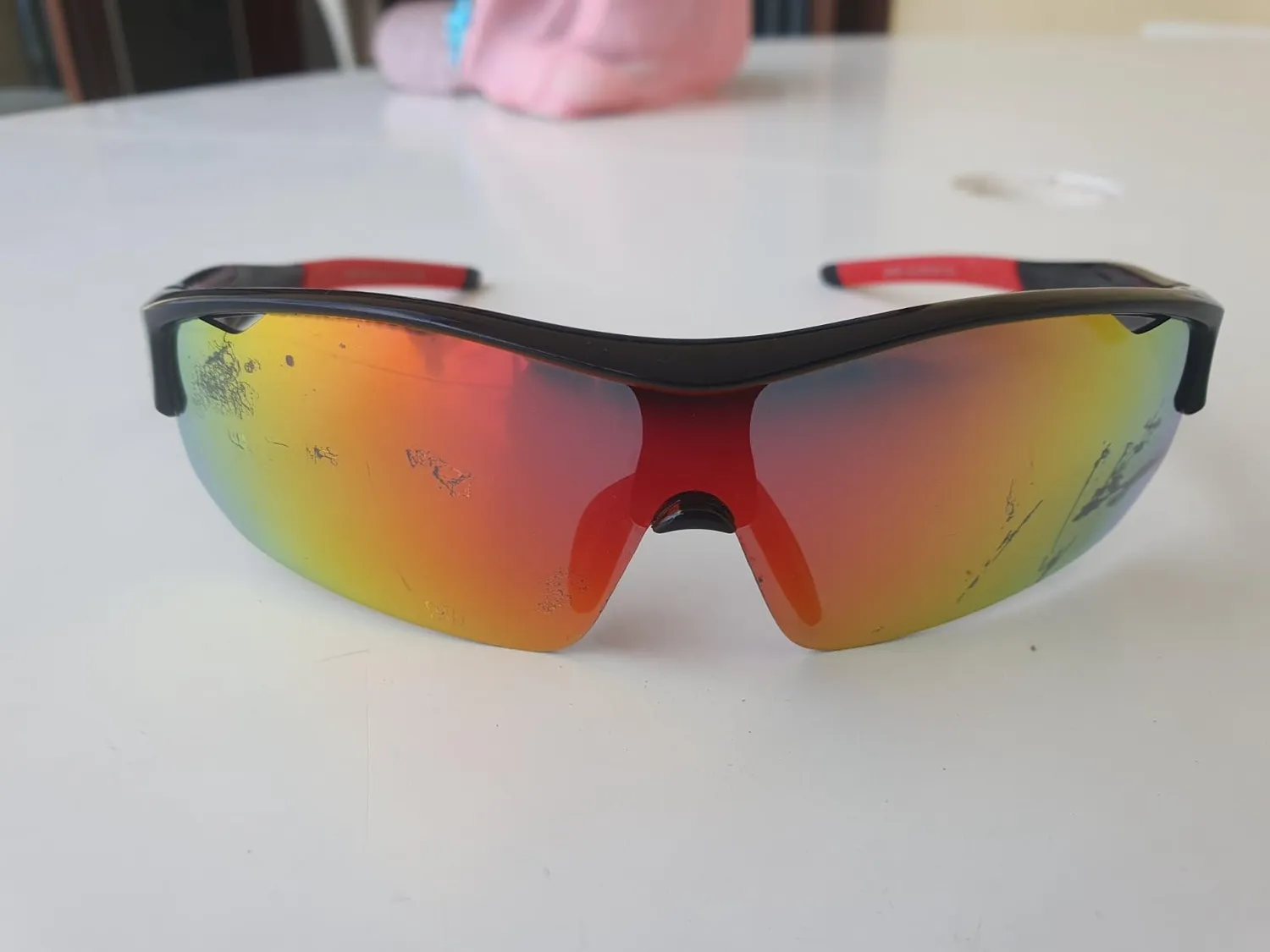 DUCO DK261 Kinder Sportbrille polarisiert schwarz-rot