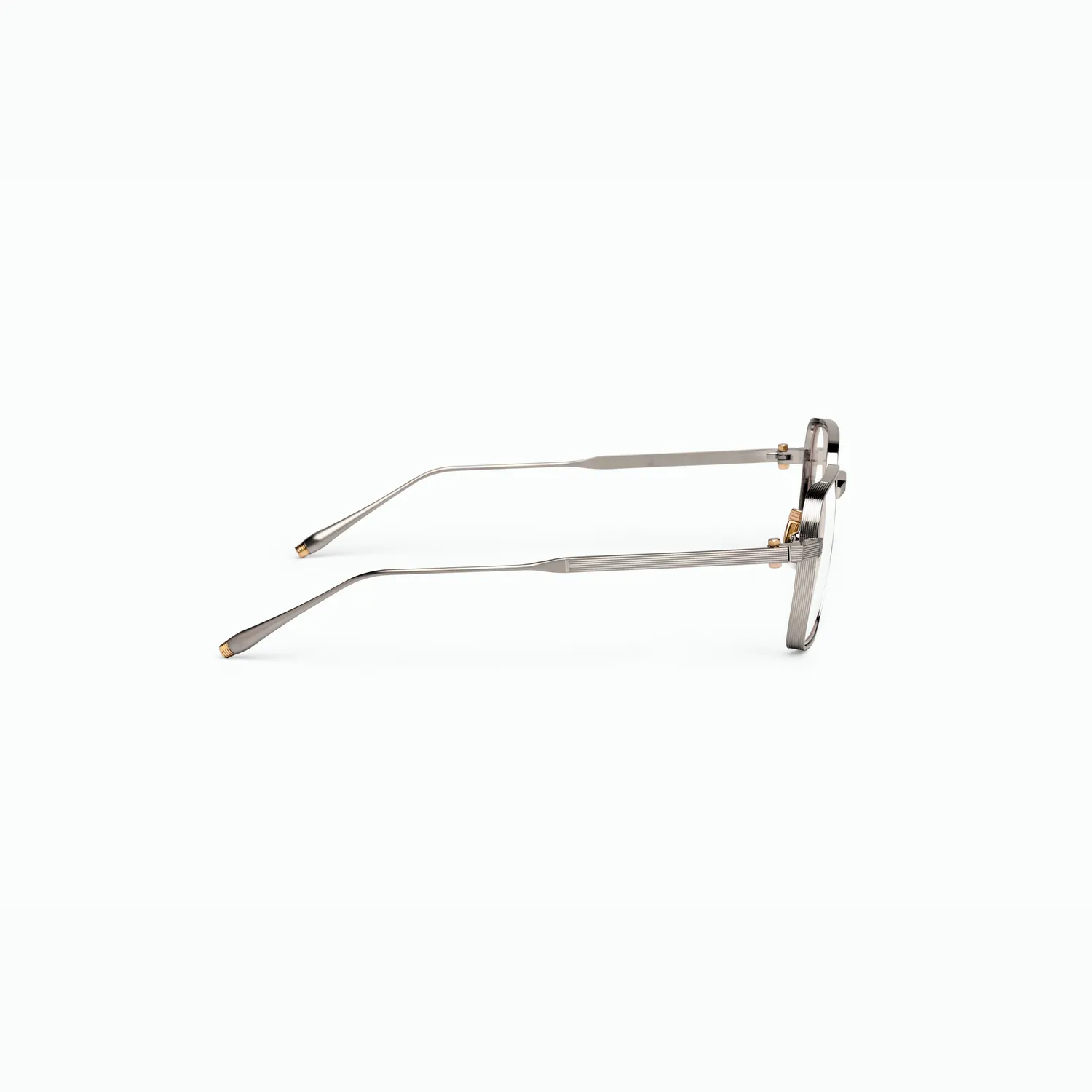 Akoni Optima Giano Brille Brushed Gold eckig
