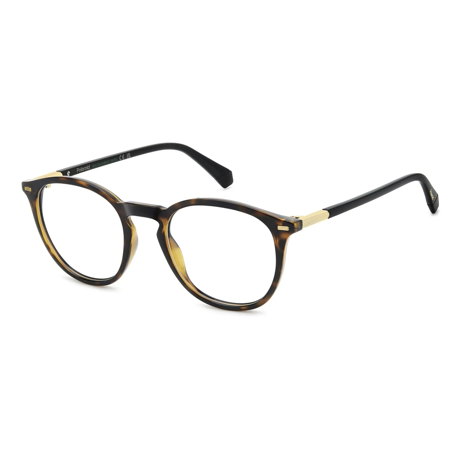 Polaroid PLD D562 Herrenbrille Havana eckig Metalldetail