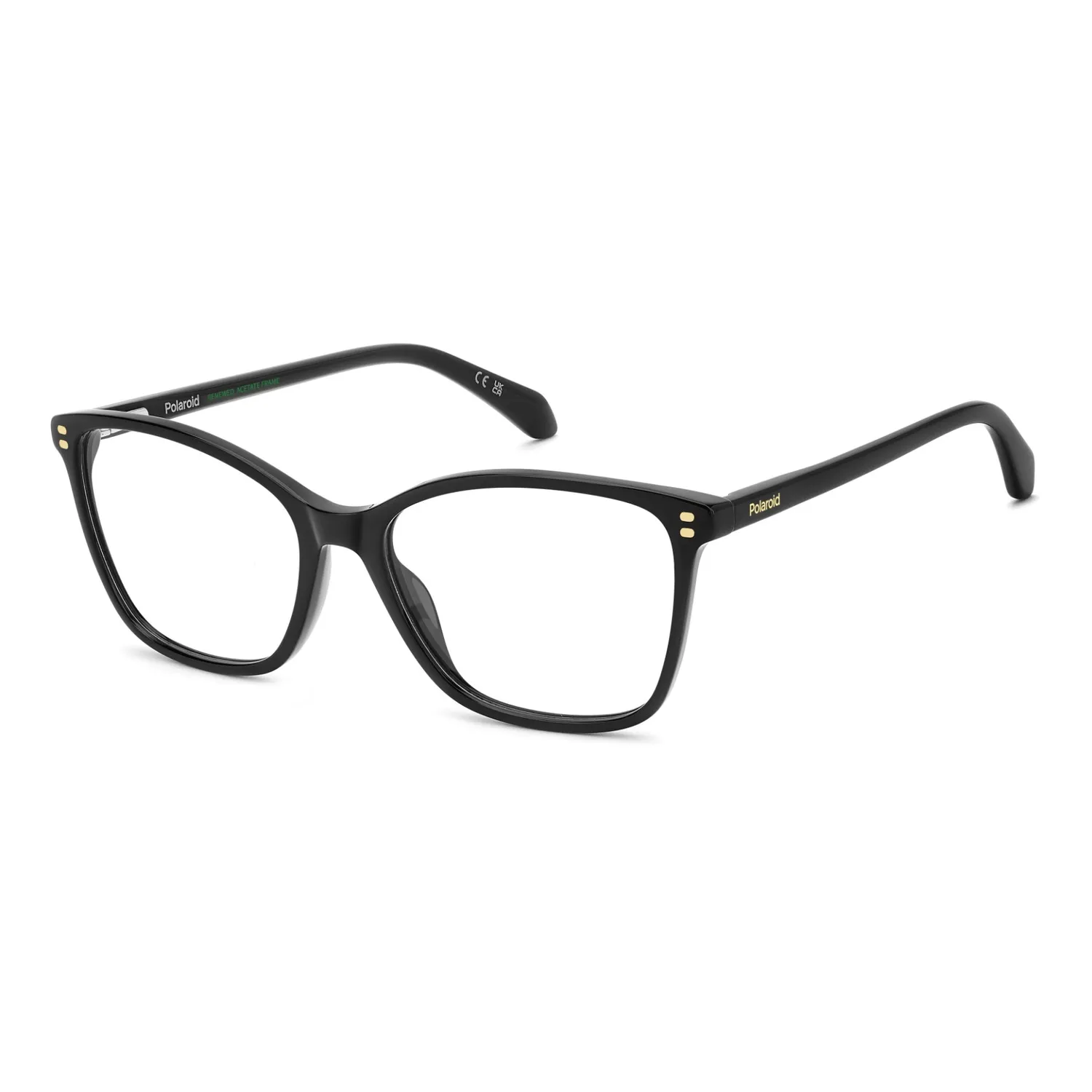 Polaroid PLD D608 Brille Schwarz Cat-Eye Eco-Acetat