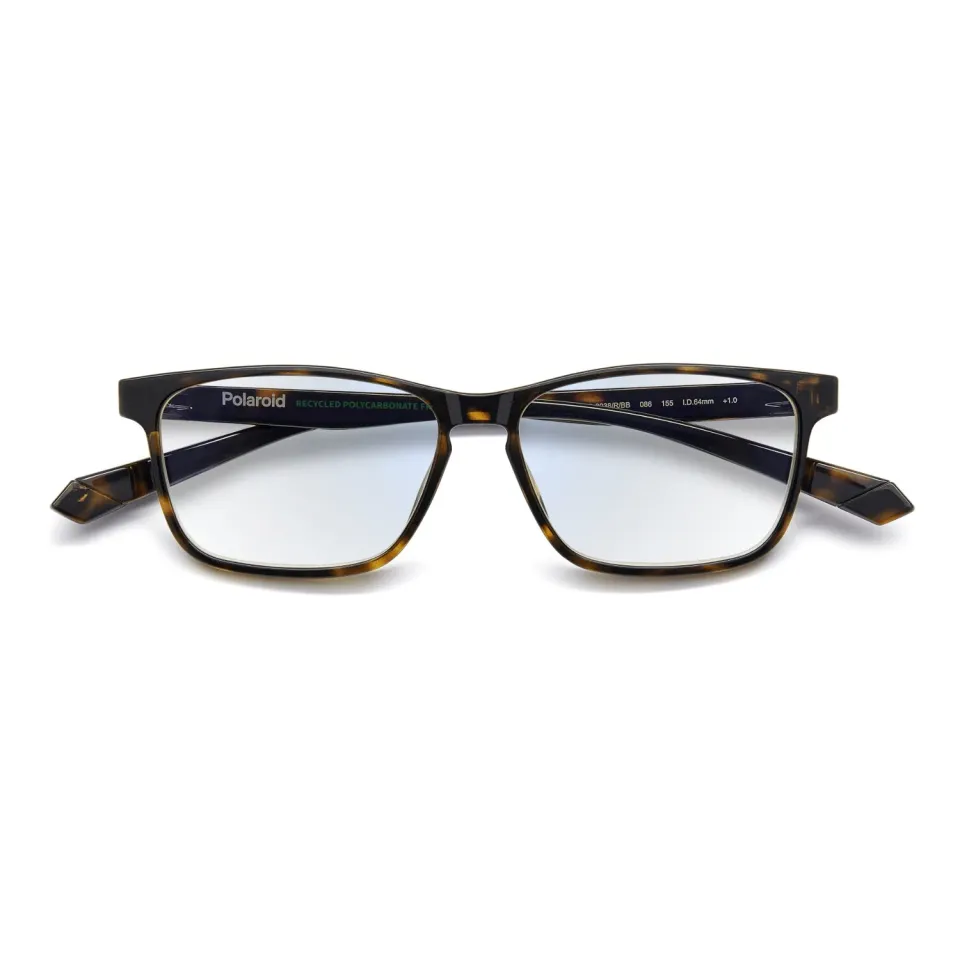 Polaroid PLD 0038/R/BB Lesebrille Schwarz +1,50 Blaulicht