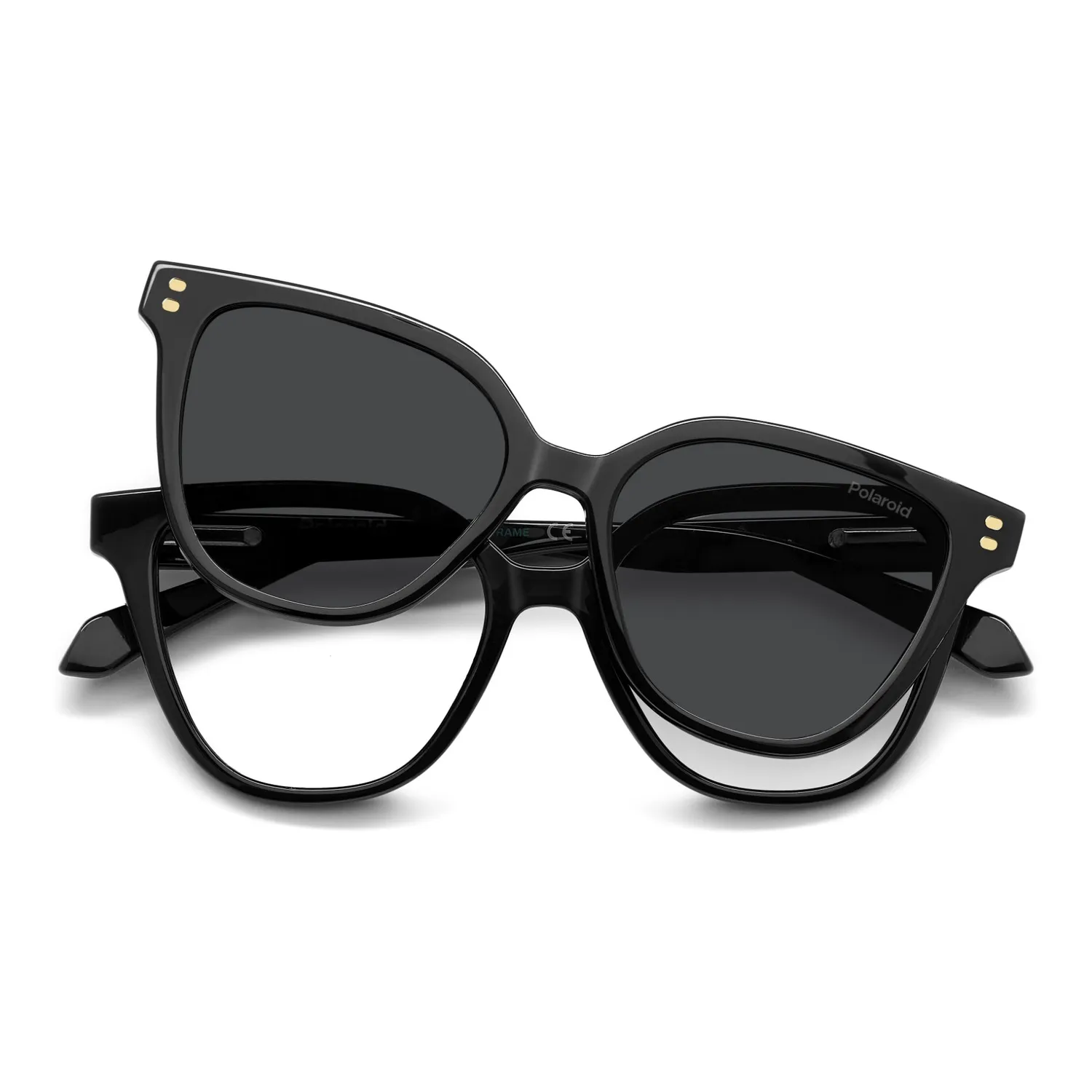 Polaroid PLD D852/C Kinderbrille Peach mit Sonnenclip