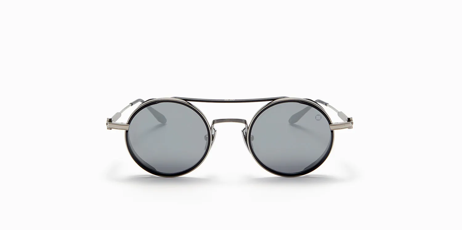 Akoni Optima Eris Sonnenbrille Black Palladium rund