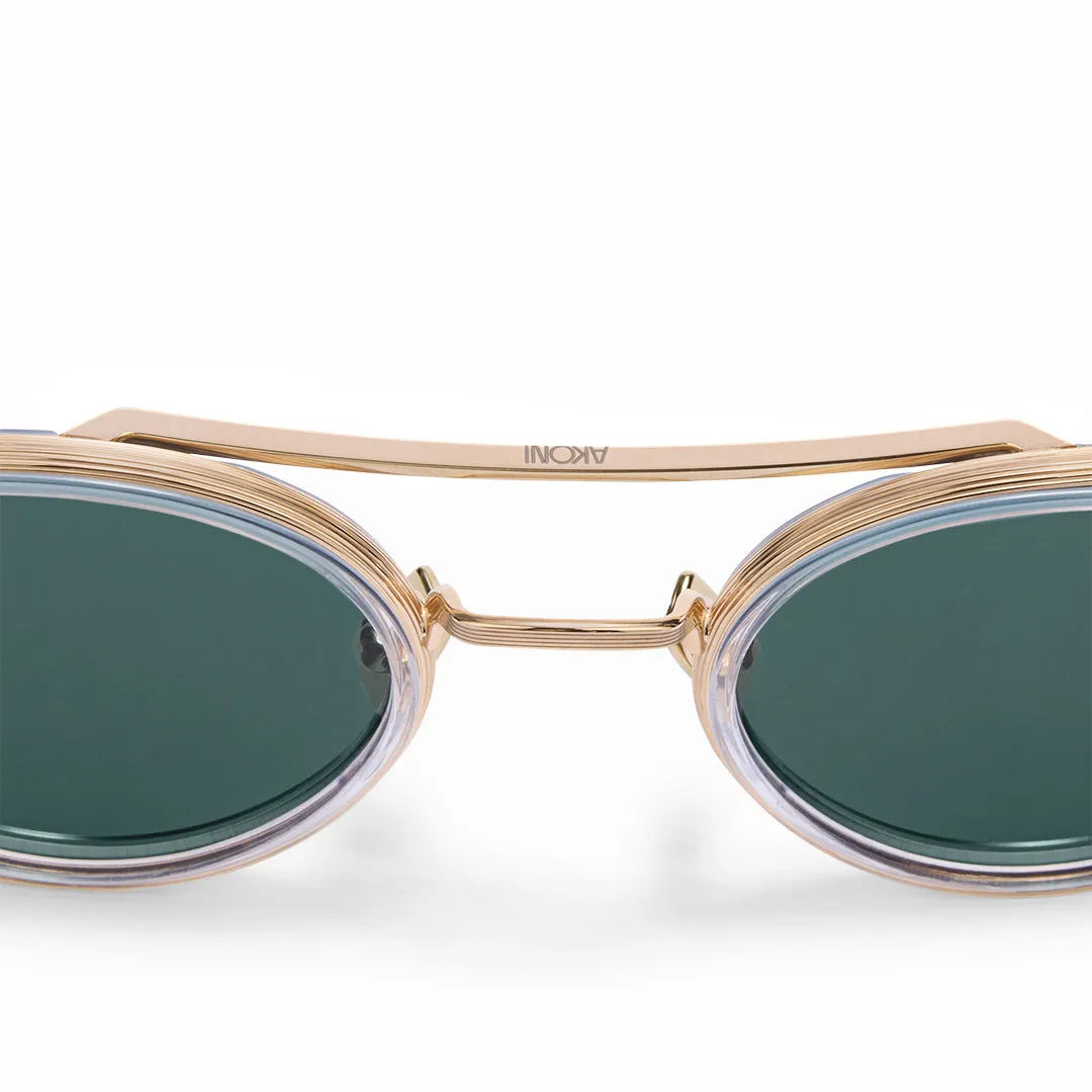 Akoni Horizon Astria Sonnenbrille Crystal Clear Aviator