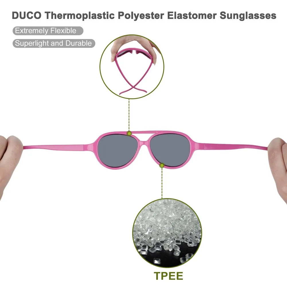 DUCO K011 Kinder Sonnenbrille polarisiert flexibel
