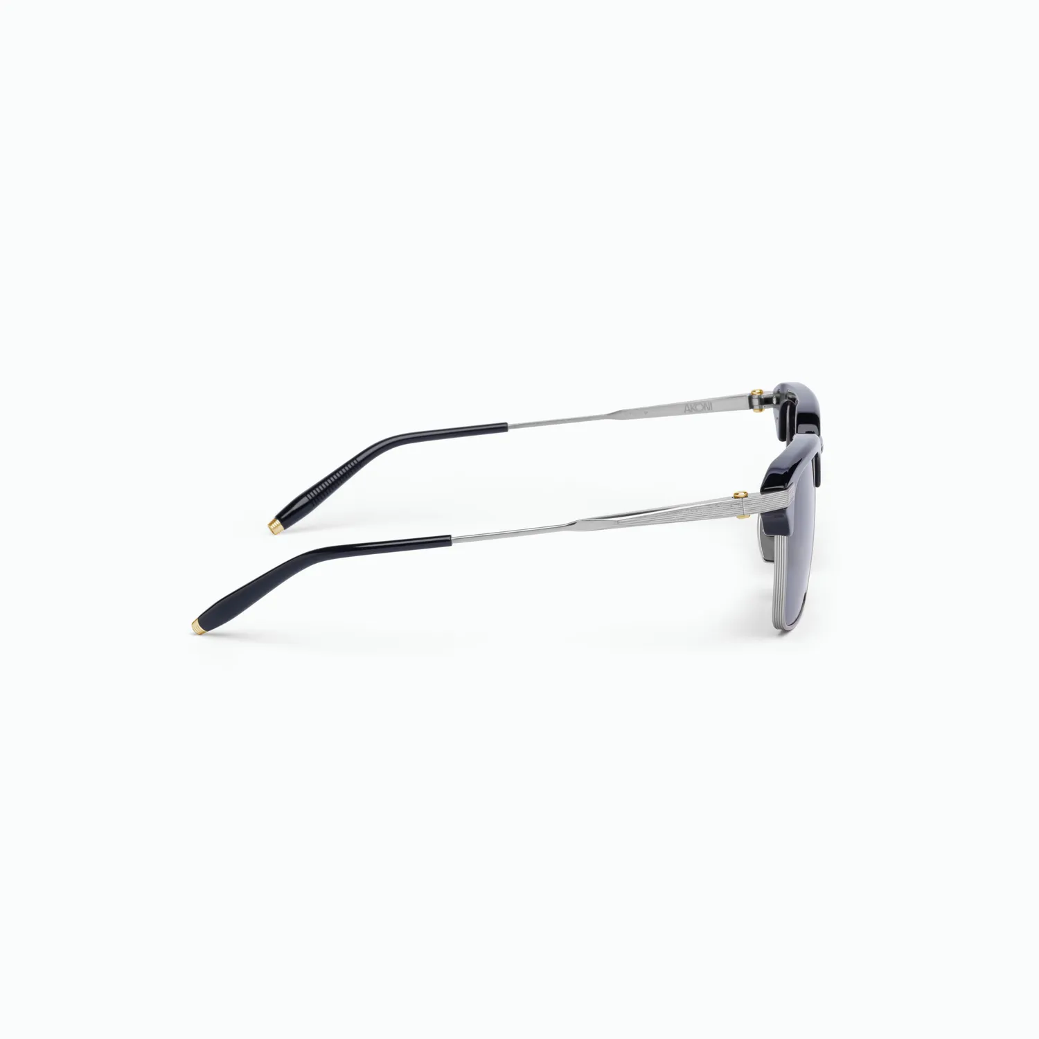 Akoni Horizon Euclid Sonnenbrille Brushed Black Palladium Titan