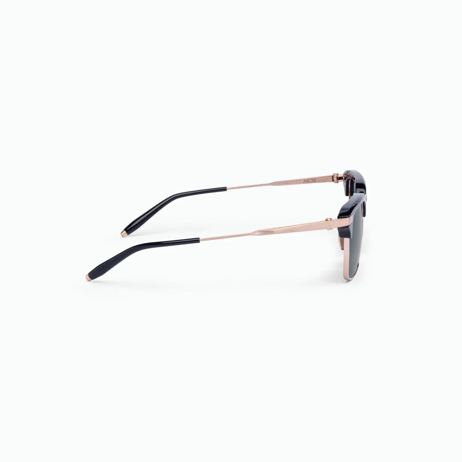 Akoni Horizon Euclid Sonnenbrille Brushed Gold Browline