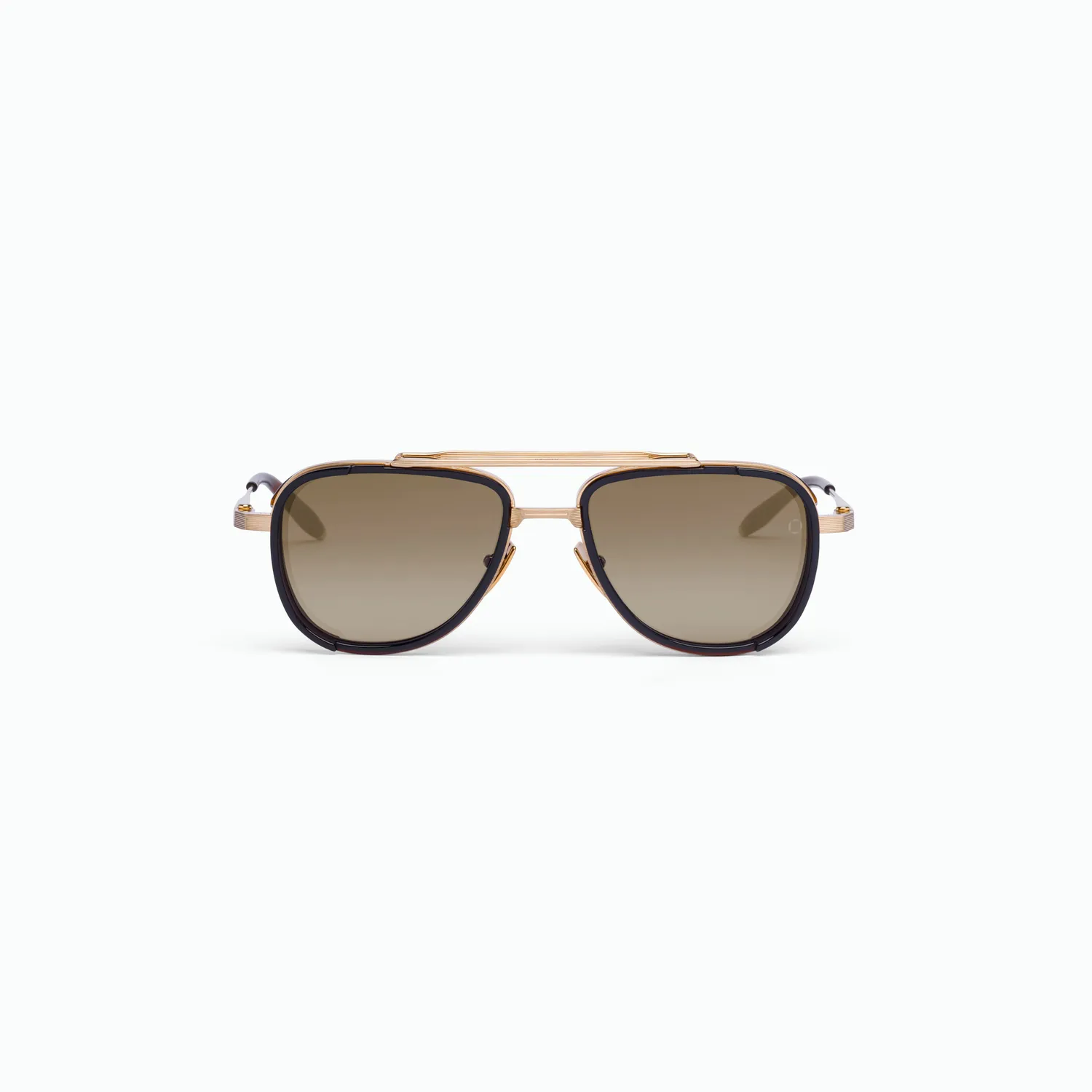 Akoni Horizon Spitzer Sonnenbrille Brushed Gold Dreifach