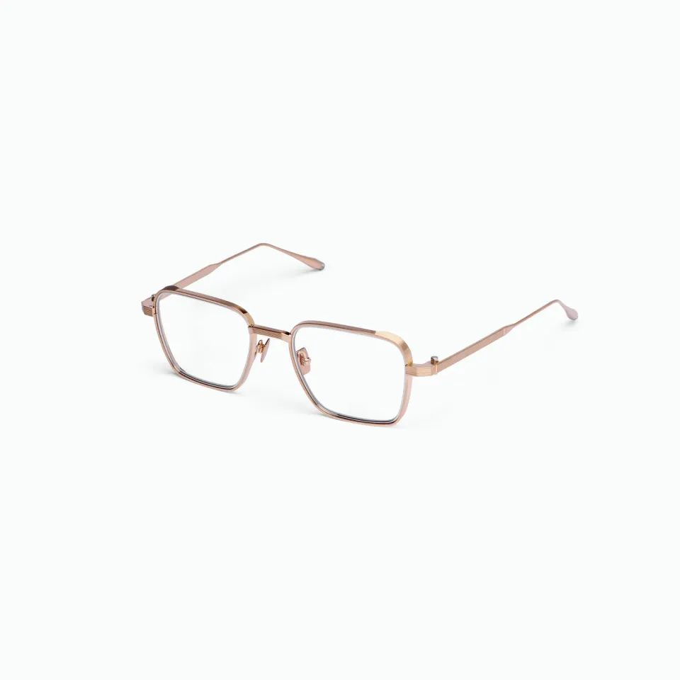 Akoni Optima Giano Brille Brushed Gold eckig