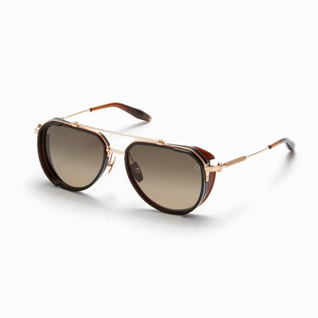 Akoni Delta Echo Sonnenbrille Crystal Brown Aviator