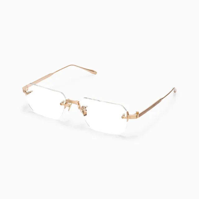 Akoni Delta Juno Four Brille Brushed 12k Gold randlos