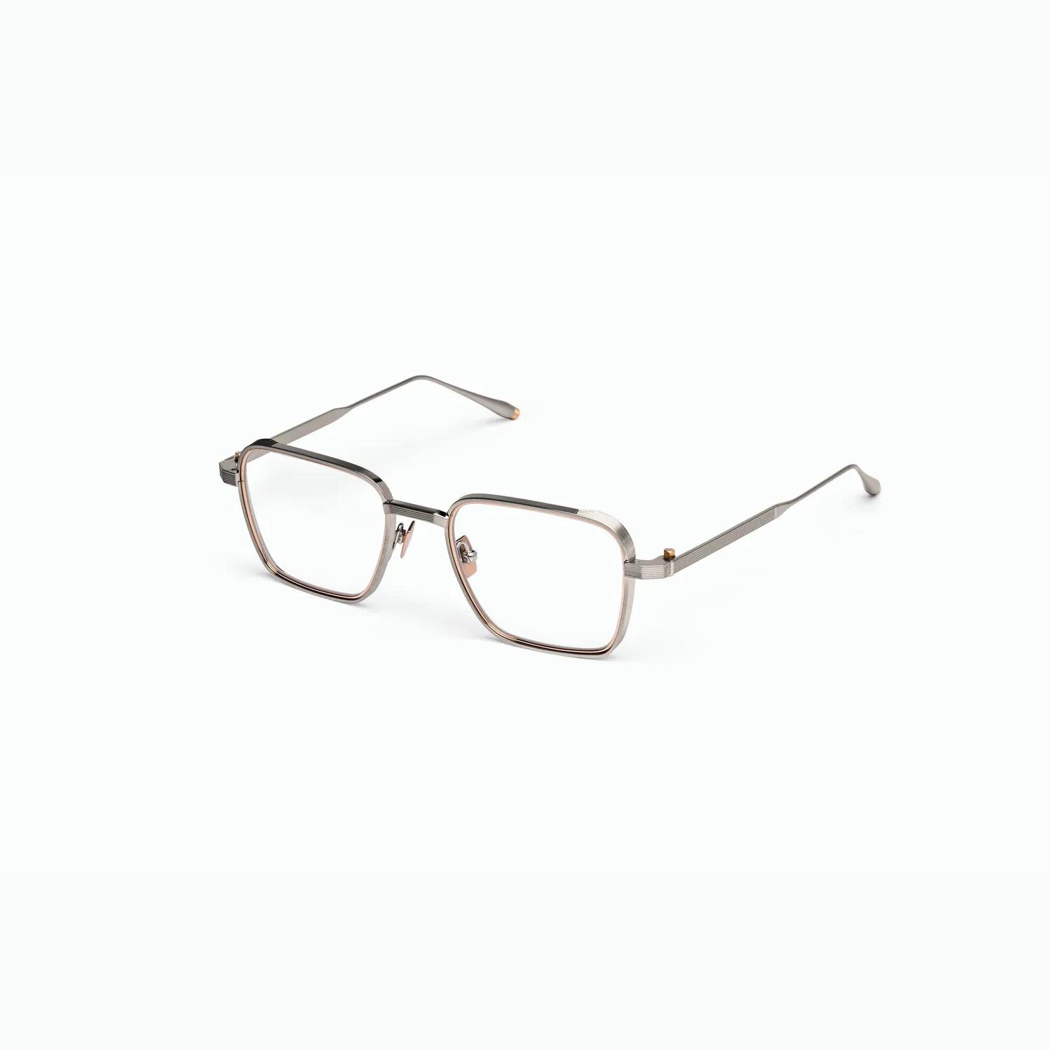 Akoni Optima Giano Brille Brushed Gold eckig